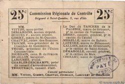 25 Centimes FRANCE régionalisme et divers Vaux-andigny 1914 JP.065.15 et JP.065.22 TB+