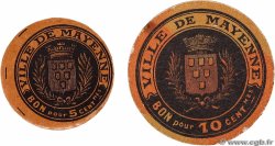 5 et 10 Centimes Lot FRANCE régionalisme et divers Mayenne 1917 JP.53-37 et JP.53-38 SPL