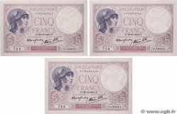 5 Francs FEMME CASQUÉE modifié Lot FRANCE  1940 F.04.18