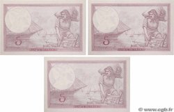 5 Francs FEMME CASQUÉE modifié Lot FRANCE  1940 F.04.18 pr.NEUF