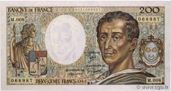 200 Francs MONTESQUIEU FRANCE  1981 F.70.01 pr.NEUF