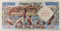 100 NF sur 10000 Francs ALGERIA  1958 P.114