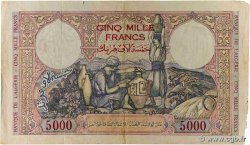 5000 Francs ALGERIA  1942 P.090a MB
