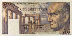 5000 Francs TUNISIA  1950 P.30 F+