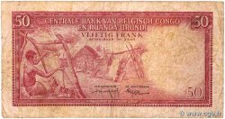 50 Francs CONGO BELGA  1959 P.32 q.MB