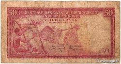 50 Francs BELGIAN CONGO  1957 P.32 G