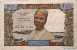 50 Francs - 10 Ariary MADAGASCAR  1969 P.061 pr.TTB