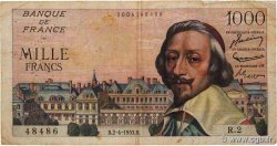 1000 Francs RICHELIEU FRANCE  1953 F.42.01