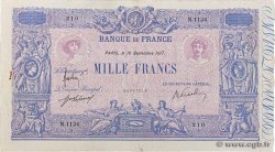1000 Francs BLEU ET ROSE FRANCIA  1917 F.36.31