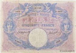 50 Francs BLEU ET ROSE FRANCIA  1906 F.14.18