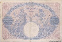50 Francs BLEU ET ROSE FRANCE  1914 F.14.27 TTB