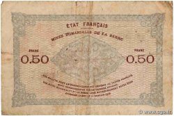 50 Centimes MINES DOMANIALES DE LA SARRE Numéro radar FRANCE  1920 VF.50.02 VG