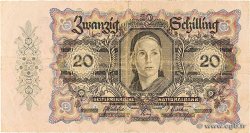 20 Schilling AUSTRIA  1946 P.123 F+