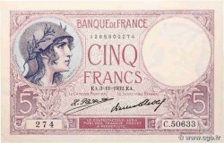 5 Francs FEMME CASQUÉE FRANCE  1932 F.03.16