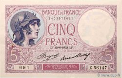 5 Francs FEMME CASQUÉE FRANCE  1933 F.03.17
