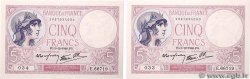 5 Francs FEMME CASQUÉE modifié Consécutifs FRANCE  1940 F.04.16