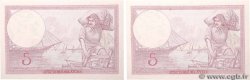 5 Francs FEMME CASQUÉE modifié Consécutifs FRANCE  1940 F.04.16 NEUF