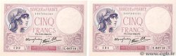 5 Francs FEMME CASQUÉE modifié Consécutifs FRANCE  1940 F.04.16
