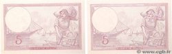 5 Francs FEMME CASQUÉE modifié Consécutifs FRANCE  1940 F.04.16 NEUF