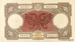 20 Franga ALBANIE  1939 P.07 TB
