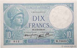 10 Francs MINERVE modifié FRANCE  1939 F.07.10
