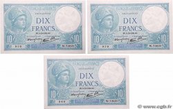 10 Francs MINERVE modifié Lot FRANCE  1939 F.07.10