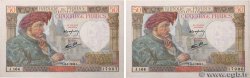 50 Francs JACQUES CŒUR Consécutifs FRANCE  1942 F.19.18