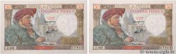 50 Francs JACQUES CŒUR Consécutifs FRANCE  1942 F.19.18