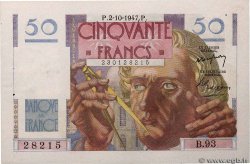 50 Francs LE VERRIER FRANCE  1947 F.20.09 SPL