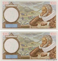 100 Francs SULLY Consécutifs FRANCE  1940 F.26.32 UNC-