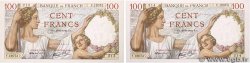 100 Francs SULLY Consécutifs FRANCE  1940 F.26.32