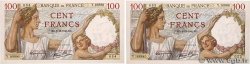 100 Francs SULLY Consécutifs FRANCE  1940 F.26.42