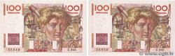 100 Francs JEUNE PAYSAN Consécutifs FRANCE  1947 F.28.15