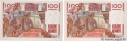 100 Francs JEUNE PAYSAN Consécutifs FRANCE  1946 F.28.11 SPL