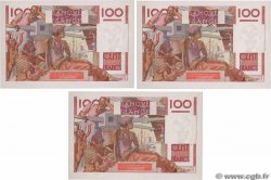 100 Francs JEUNE PAYSAN Consécutifs FRANCE  1946 F.28.11 SPL