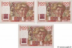 100 Francs JEUNE PAYSAN Consécutifs FRANCE  1946 F.28.11 AU