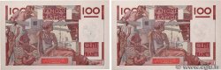 100 Francs JEUNE PAYSAN Consécutifs FRANCE  1946 F.28.06 SPL