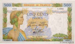 500 Francs LA PAIX FRANCE  1942 F.32.41