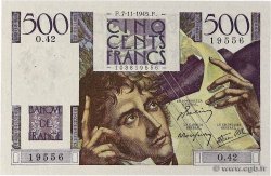 500 Francs CHATEAUBRIAND FRANCE  1945 F.34.03 AU