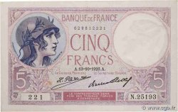 5 Francs FEMME CASQUÉE FRANCE  1926 F.03.10