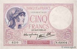 5 Francs FEMME CASQUÉE modifié FRANCE  1939 F.04.08