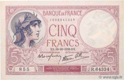5 Francs FEMME CASQUÉE modifié FRANCE  1939 F.04.12