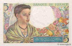 5 Francs BERGER FRANCE  1943 F.05.03 pr.NEUF