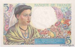 5 Francs BERGER FRANKREICH  1945 F.05.06 fST