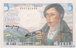 5 Francs BERGER FRANCE  1945 F.05.06
