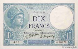 10 Francs MINERVE FRANCE  1925 F.06.09