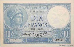 10 Francs MINERVE modifié FRANCIA  1939 F.07.08