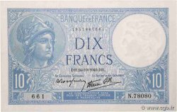 10 Francs MINERVE modifié FRANCE  1940 F.07.18