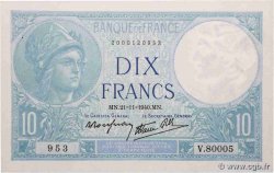 10 Francs MINERVE modifié FRANCE  1940 F.07.21