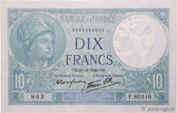 10 Francs MINERVE modifié FRANCE  1940 F.07.21